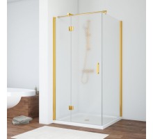 Душевой уголок Vegas Glass AFP-Fis, 100 x 80 x 190 см, профиль золото, стекло ретро