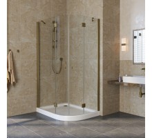 Душевой уголок Vegas Glass AFS-F Lux, 120 x 100 x 189.5 см, профиль бронза, стекло прозрачное