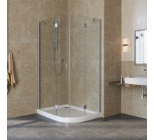 Душевой уголок Vegas Glass AFS-F Lux, 120 x 100 x 189.5 см, профиль матовый хром, стекло прозрачное