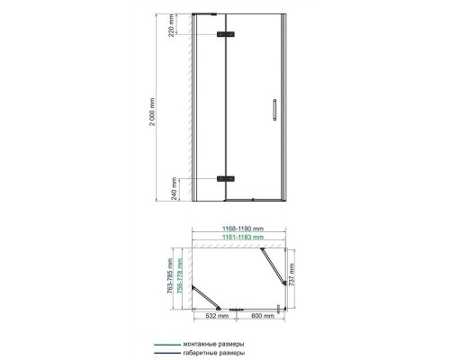 Душевой уголок WasserKRAFT Aller White 10H06W, 80 см, стекло прозрачное