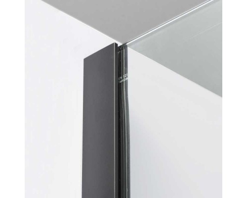 Душевой уголок WasserKRAFT Elbe, 100 х 100 см, профиль черный, стекла прозрачные, 74P19