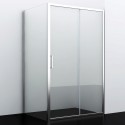Душевой уголок WasserKRAFT  41S14, 110 х 80 см, стекло прозрачное, профиль серебристый