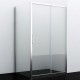 Душевой уголок WasserKRAFT  41S14, 110 х 80 см, стекло прозрачное, профиль серебристый