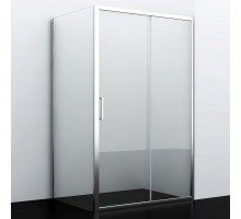 Душевой уголок WasserKRAFT  41S16, 110 х 100 см, стекло прозрачное, профиль серебристый