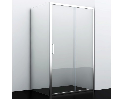 Душевой уголок WasserKRAFT Main, 130 х 100 см, стекло прозрачное, профиль серебристый, 41S34