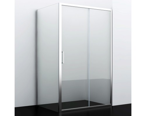 Душевой уголок WasserKRAFT Main, 130 х 80 см, стекло прозрачное, профиль серебристый, 41S32