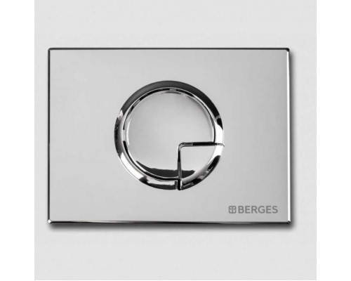 Инсталляция Berges Wasserhaus NOVUM R3 040223 для подвесного унитаза в комплекте с кнопкой R3 хром глянец