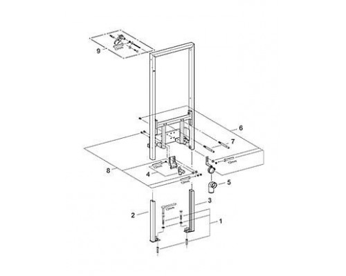 Инсталляция для биде Grohe Rapid SL 38553001