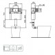 Бачок смывной скрытого монтажа Ideal Standard Prosys 150 M для напольного унитаза, R014167
