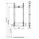 Инсталляция Ideal Standard Prosys для монтажа душевого смесителя и верхнего душа, серый, R016767