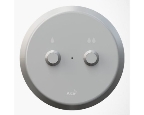 Кнопка электронного смыва на расстоянии AlcaPlast DUAL MEO10 – ручное управление, металл, монтаж: в стену