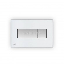 Кнопка управления AlcaPlast M1470-AEZ110 с цветной пластиной, светящаяся кнопка белая, свет белый