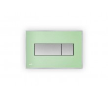 Кнопка управления AlcaPlast M1472 - AEZ110 с цветной пластиной, светящаяся кнопка зеленая, свет белый