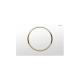 Клавиша Geberit Sigma Type 10 115.758.KK.5, одинарный смыв, рамка-белая/кнопка-белая/кольцо-золото