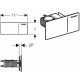 Клавиша Geberit Sigma Type 70 115.635.SQ.1, темно-коричневое стекло