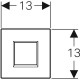 ИК-привод для писсуара Geberit Type 30, панель - хром матовый, 116.037.KN.1