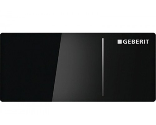 Клавиша Geberit Omega Type 70 115.084.SJ.1 для унитаза, двойной смыв, стекло/алюминий, цвет черный