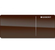 Клавиша Geberit Omega Type 70 115.084.SQ.1 для унитаза, двойной смыв, стекло/алюминий, цвет умбра