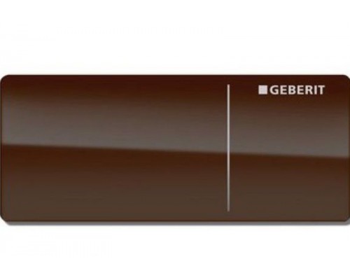 Клавиша Geberit Omega Type 70 115.084.SQ.1 для унитаза, двойной смыв, стекло/алюминий, цвет умбра
