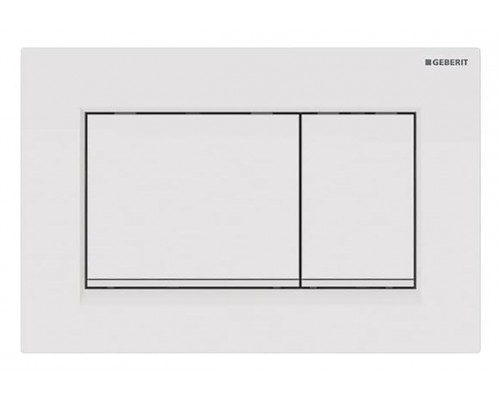Клавиша Geberit Sigma Type 30, 115.883.11.1, белый/белый матовый Клавиша Geberit Sigma Type 30, 115.883.11.1, белый/белый матовый