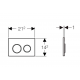 Кнопка Geberit Omega Type 20 115.085.KK.1, белая, золото