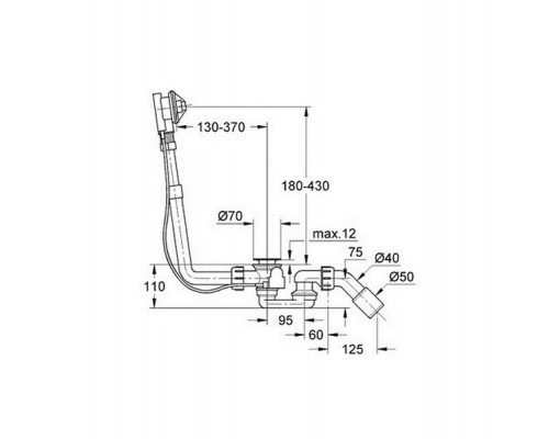 Слив-перелив Grohe Talento 28943000