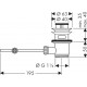 Донный клапан Hansgrohe Push-Open 94139000, с переливом, хром