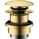 Донный клапан Hansgrohe Push-Open, универсальный, золото полированное, 50100990