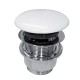 Донный клапан для раковин Kerasan Nolita 923301, покрытие керамика, без перелива, цвет белый глянцевый