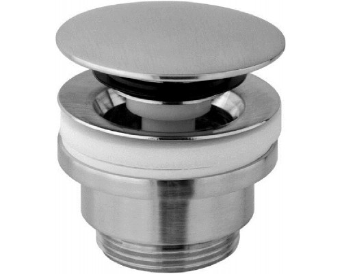 Донный клапан Paffoni, автоматический клик-клак, цвет стальной, ZSCA050ST