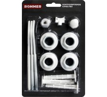 Монтажный комплект Rommer  97429, 1/2, 13 в 1 с тремя кронштейнами RAL9016