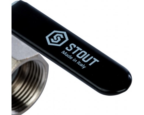 Шаровый кран Stout SVB-0003 1 1/4 нар-вн, полнопроходной, ручка рычаг