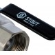 Шаровый кран Stout SVB-0001 1 1/4 вн-вн, полнопроходной, ручка рычаг