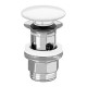 Донный клапан Villeroy&Boch Click-clack, с керамической крышкой, с переливом, цвет альпийский белый, 8L033401