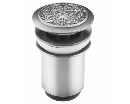 Донный клапан Zorg Antic AZR 2, с переливом, бронза/серебро