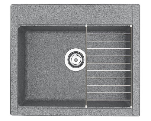 Мойка кухонная Акватон Делия 60, 1A715232LD230, 60.2 х 51.7 х 21.8 см, серый