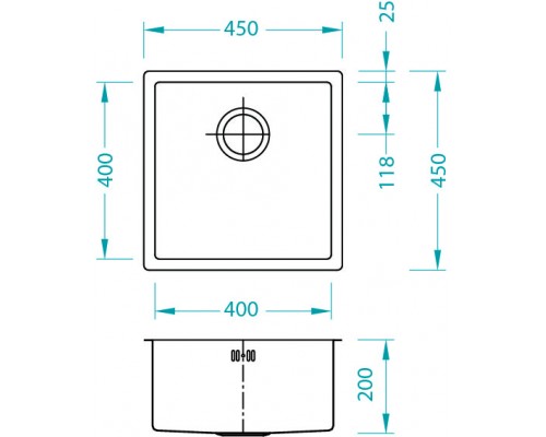 Мойка кухонная Alveus Monarch Quadrix 30 1103381, бронза