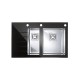 Мойка кухонная Alveus Crystalix 20, черная левая/правая (1099641/1099635)