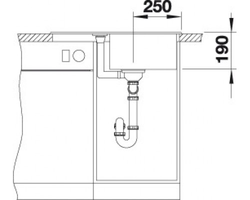 Мойка Blanco Metra 45S Compact, 519581, кофе, SILGRANIT, 68 x 50 x 19 см