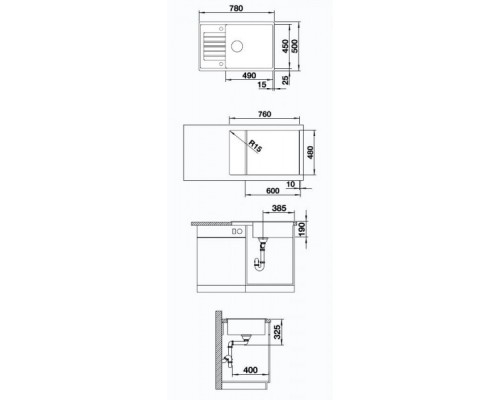 Мойка кухонная Blanco Zia XL 6S Compact, цвет бежевый (523279)