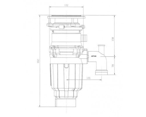 Измельчитель пищевых отходов Bone Crusher 610 Standard (BC610)