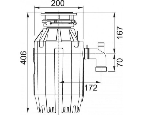 Измельчитель отходов Franke Turbo Elite TE-125 с пневмокнопкой 134.0535.242