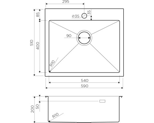 Мойка кухонная Omoikiri Akisame 59-LG 4973082 светлое золото