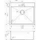 Мойка кухонная Omoikiri Akisame 59-LG 4973082 светлое золото