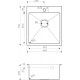 Мойка кухонная Omoikiri Akisame 46-IN 4973057 нержавеющая сталь