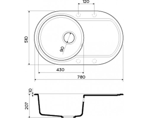 Мойка кухонная Omoikiri Manmaru 78-CA 4993359 карамель