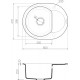 Мойка кухонная Omoikiri Sakaime 60E-WH 4993136 белая