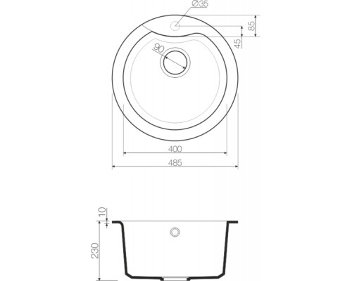 Мойка кухонная Omoikiri Yasugata 48R-PL 4993212 платина