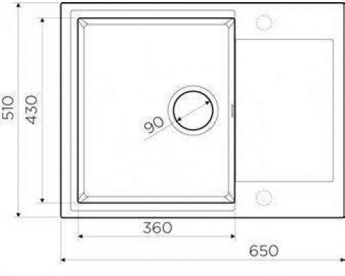 Мойка кухонная Omoikiri Daisen 65-GR, Leningrad Grey, Artgranit, 4993682