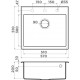 Мойка кухонная Omoikiri Tedori 57-PL 4993987, платина